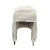 Trapper Hats Winter Cycling Ski Hat 따뜻한 귀마개를 두껍게하는 플러시 귀여움 남녀 모피 바람 방전 캡 러시아 폭격기 231130