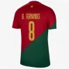 gratis schip JOAO FELIX Portugal voetbalshirts WK 2022 RUBEN NEVES Portugees voetbalshirt BERNARDO BRUNO FERNANDES de futbol mannen vrouwen kits kinderuitrusting