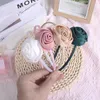 Haarschmuck Mädchen Satin Rose Blumen Stirnband Vintage Stil Haarband Hochzeit Kostüm Kopfbedeckung Handgefertigte Kopfbedeckung