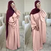 Etniska kläder muslimska blygsamma abayas klänning för kvinnor dubai lös casual komfort mantel hösten långärmad blygsam klänning islam kläder eid ramadan 231201