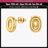 Stud ENFASHION Peas Stud Earrings For Women Gold Color Oval Piercing Earring Stainless Steel Fashion Jewelry Christmas Kolczyki E1301 231130