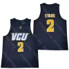 Custom VCU Basketball Jersey NCAA College De'riante Jenkins E Marcus Santos-sia Issac Vann Corey Douglas Mike'l Simms Crowfield