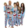 Familjsmatchande kläder Familj Matchande julpyjamas Set Mother Kid Clothman Snowman Print Warm Pyjamas Topspants Vuxen 2st Clothing Xmas Outfit 231130