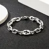 Bracelet populaire européen en argent sterling 925, à la mode pour hommes et femmes, bracelet de couple 2635