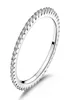 Classique YIZIY haute qualité 925 bague en argent cercle clair CZ géométrique anneaux empilables pour les femmes bijoux de mariage cadeau SCR0667100921