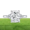 Ainuoshi Classic 925 Sterling Silver40 Carat Cushion Cut婚約リングシミュレーションダイヤモンドウェディングシルバーリングジュエリーギフト5171311