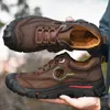 Dress Shoes Outdoor Camping Hiking Men Genuine Leather Sports Sneakers Man Travel Casual Leisure Walking Climbing Men's Footwear 231130