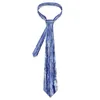 Bow Ties Blue Tie Dye Hippy Print Custom Neck Retro Trendy Collar For Men Wedding Nathtie Accessoarer