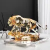 Decorative Objects Figurines Nordic Home Decoration Transparent Acrylic Animal Statue Living Room TV Cabinet Creative Sculpture Modern Craft Gift 231130