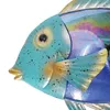 Decorative Objects Figurines Home Decor Fish Meltal Wall Artwork for Decoration Wall Sculpture Statues of Living Room Pool Bathroom 231130