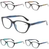 Óculos de sol turezing 4 pacote óculos de leitura homens e mulheres hd leitor óptico óculos moda primavera dobradiça gato olho decorativo eyewear 0-600