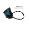 Berets 652F Flapper Stirnband Maskerade Kopfschmuck Feder Frau Karneval Karneval Karneval Federn Gatsbys