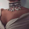 KMVEXO 2019 модное колье со стразами и кристаллами, бархатное массивное ожерелье для женщин, чокер, ювелирные изделия, вечерние, Gift241i