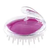 Cabeça de silicone massageador corporal shampoo escova de massagem do couro cabeludo pente de lavagem de cabelo escova de chuveiro corporal banho spa emagrecimento escova de massagem q802