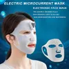 Ansiktsvårdsanordningar Mikroström Electric Mask Face Lift Machine Fuktande anti -rynkningsföryngring Skin åtdragning Skönhet Face Mask 231130