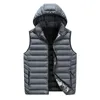 Gilets pour hommes automne et hiver grand gilet en coton épaissi débardeur chaud sans manches manteau chérie