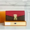 Classic fashion designer purse clutch leather with box card holder Presbyterian personality clutch bag