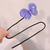 Hair Accessories Women Elegant Chiffon Flower Bun Maker Hairstyle Making Long Tool Sweet Braid Rope Hairbands Korean