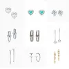 Boucles d'oreilles à fermoir classique en argent Sterling S925, série Hardwear, tempérament simple, anti-allergie, polyvalentes, AA220315267Z