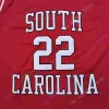 2020 جديد NCAA South Carolina ألعاب القمصان 22 Alex English College Basketball Jersey الحجم الأحمر للشباب