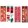 Noviteiten 1set Kerst 2024 Decoraties Deur Banner Vrolijke Kerstman Sneeuwpop Hangende Benodigdheden Jaar Thuis Kerst Decor Noel 231130