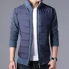 Suéter masculino grosso suéter casaco masculino outono inverno parkas retalhos suéter com zíper cardigans homem jaqueta outerwear pano 231130