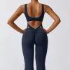 Tuta da donna Tute sexy Tuta da yoga Un pezzo Sport Fitness Set da allenamento Tuta elasticizzata Abbigliamento da palestra Abbigliamento sportivo push up