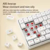 Tangentbord AIGO CK104 Mekanisk tangentbord Musuppsättning 2 4G Trådlös spelröd switch 106 Tangent Gamer Ergonomic 4 -knapp 231130