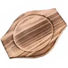 Table Mats Stone Bowl Mat Tableware Pad Dining Supplies Anti-scalding Placemat Wood Household