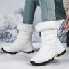 Stivali Scarpe invernali Impermeabili da donna Neve Peluche Caviglia calda Per Stivaletti in cotone femminile Botas Mujer 231201