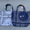 Designer Carhart Bag Carharrt Bandana Tote Bag Reversibile Kahart Double Sided Cashew Flower Tote Bag