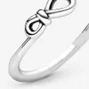 Nova marca 925 prata esterlina infinito nó anel para mulheres anéis de casamento moda jóias301s