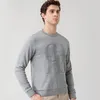 Мужские свитера CH, зимний простой пуловер, модный уличный домашний длинный теплый свитер для деловых поездок, хлопковый свитер с круглым вырезом 231201
