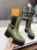 Designerlaarzen Nieuwe dames enkellaarzen Zijgoa Korte laarzen Laureate Platform Desert Combat Boots Suede Bruin Halfhoge schoenlaarzen Damesmaat Zwart met originele doos