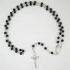 Pendant Necklaces 12pcs Of Assorted Four Colors Catholic 6mm Glass Bead Rosary 3pcs Each Color