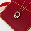 Nieuwe roestvrijstalen gouden hangerketting van modeontwerper voor Valentijnsdag voor dames in 2022172Y