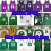 Custom S-6XL Throwback 2006-07 Basketball 34 Ray Allen Jersey Classic Vintage Yellow Green White Jerseys Breathable Sports Shirts Retro Ray Allen