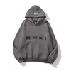 Essentialhoody Herren Damen Sweatshirts Pullover Pullover Baumwolljersey Pullover mit Spiegeldruck Hoodys Pull Femme Frau Langarm Hoodie Tops VX1C