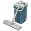 Mops Platte Vloer Mop 360 ° En Emmer Set Reiniging Microfiber Nat En Droog Huis Huishoudelijk Gereedschap 231130