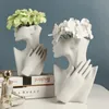 Dekorativa föremål Figurer Kvinna Body Model Vase Nordic Style Ceramic Modern Body Art Vase Home Decor Creative Flower Pot Living Room Decoration Vases 231201