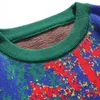 メンズセーター2023男性用カラフルな多用途の秋のセーターシンプルニットラウンドネックファッションカラーメンズプルオーバー
