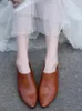 Модельные туфли Artmu из натуральной кожи, с острым носком для женщин, на низком каблуке без шнуровки, с мягкой молнией сзади, черные, рабочие, роскошные женские оригинальные туфли