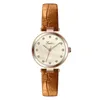 Kvinnors klockor Fashion Pink Ladies Watch Leather Strap Quartz Women Watches Original Luxury High Quality 231201