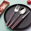 Dinnerware Sets Set Flatware Camping Travel Tableware Chopsticks Fork Spoon Portable Cutlery With Case Kitchen