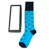 Designer Multicolor Fashion Mens Socks Wysokiej jakości Bawełniany Cotton Całkowicie meczowy klasyczny oddychanie Socking Football Basketball Socks