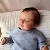 Куклы NPK 19 дюймов уже окрашенные готовые Reborn Sleeping Pascle Baby Doll реалистичные мягкие на ощупь 3D кожа HandRoot волосы видимые 231130