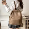 School Bags PU Female Backpacks Ladies Leather Large Capacity For Teenage Girls Student Book Bag Retro Lady Backpack