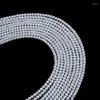Łańcuchy 3,5-4 mm naturalne białe ateoa okrągły słodkowodne luźne perełki perłowe dla kobiet DIY Akcesoria