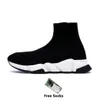 Designer Velocidade Reciclado 2.0 Paris Sock Sapatos Mens Mulheres Designer Graffiti Knit Triplo Preto Branco Marrom Bege Glitter Plataforma Luxo Trainer Sneakers Size36-45