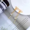 Boucles d'oreilles pendantes pour femmes, couleur or, cristal, Zircon, opale, goutte d'eau, cadeaux charmants, cadeau de Date, fait à la main, classique